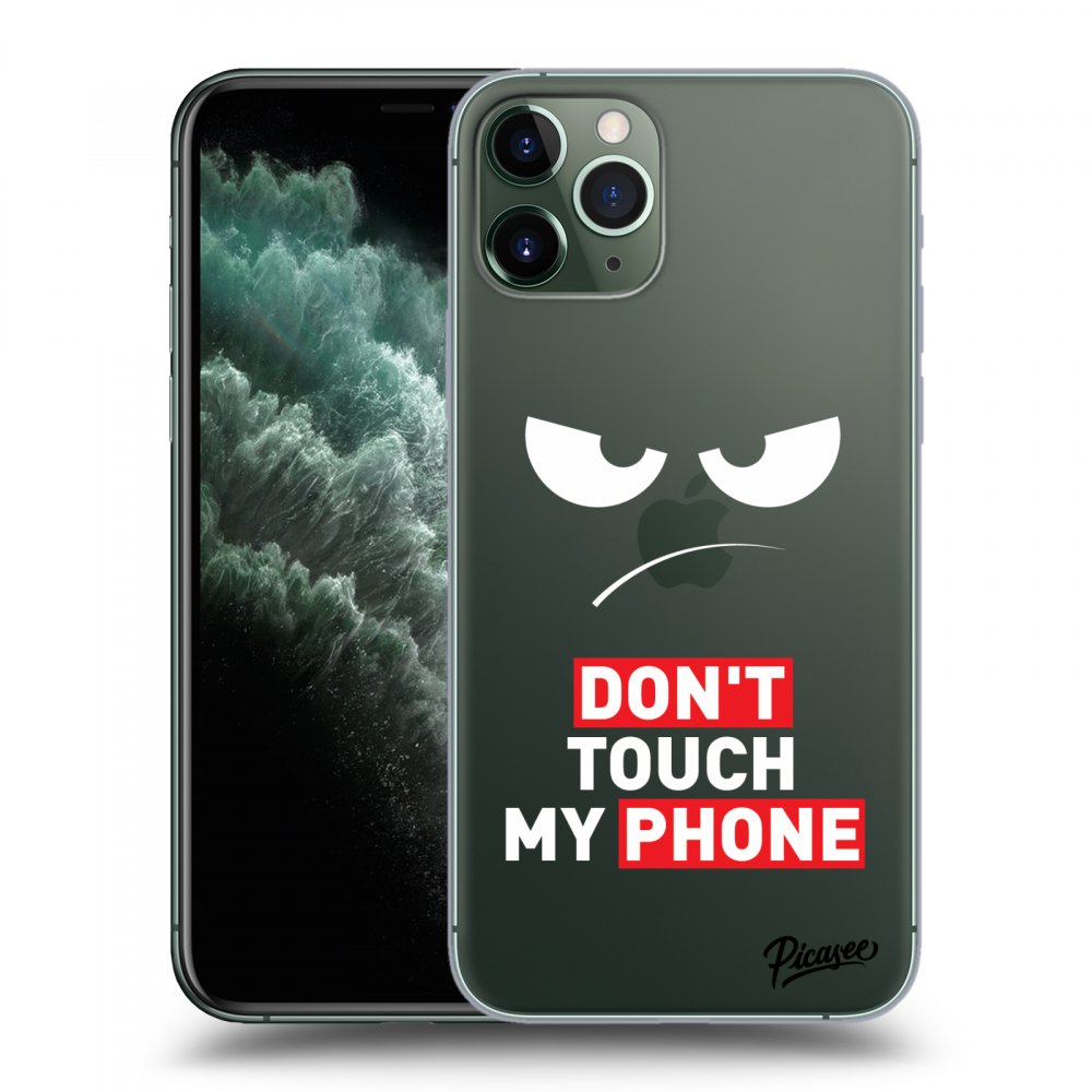 Picasee silikonska prozirna maskica za Apple iPhone 11 Pro - Angry Eyes - Transparent