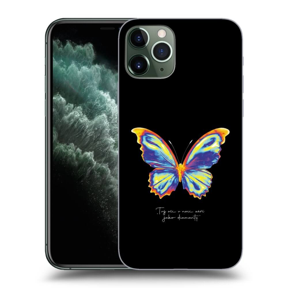 Picasee silikonska prozirna maskica za Apple iPhone 11 Pro - Diamanty Black