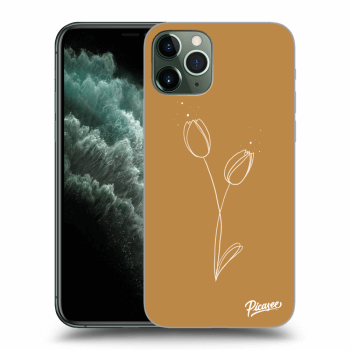 Picasee silikonska prozirna maskica za Apple iPhone 11 Pro - Tulips