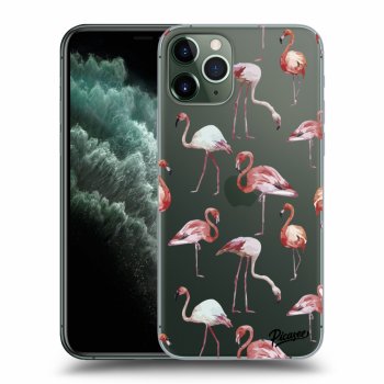 Picasee silikonska prozirna maskica za Apple iPhone 11 Pro - Flamingos