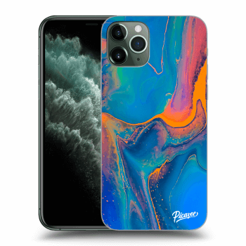 Picasee silikonska prozirna maskica za Apple iPhone 11 Pro - Rainbow