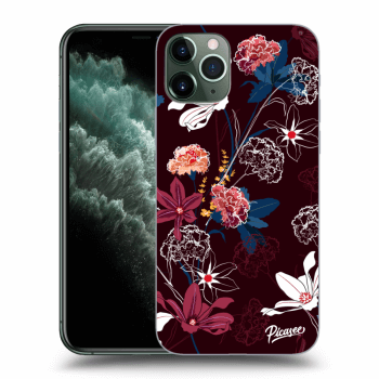Picasee silikonska prozirna maskica za Apple iPhone 11 Pro - Dark Meadow