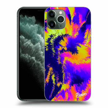 Picasee silikonska prozirna maskica za Apple iPhone 11 Pro - Burn