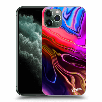 Picasee silikonska prozirna maskica za Apple iPhone 11 Pro - Electric