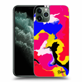 Picasee silikonska prozirna maskica za Apple iPhone 11 Pro - Watercolor