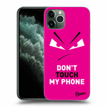 Picasee silikonska prozirna maskica za Apple iPhone 11 Pro - Evil Eye - Pink