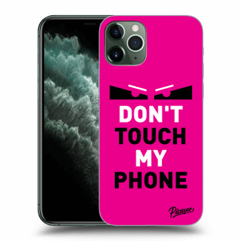 Picasee silikonska prozirna maskica za Apple iPhone 11 Pro - Shadow Eye - Pink