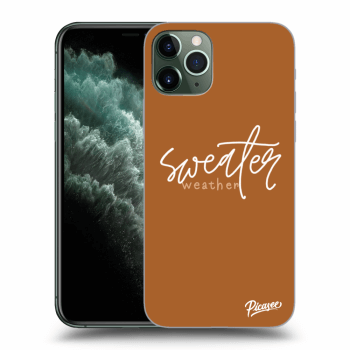 Picasee silikonska prozirna maskica za Apple iPhone 11 Pro - Sweater weather