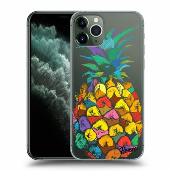 Picasee silikonska prozirna maskica za Apple iPhone 11 Pro - Pineapple