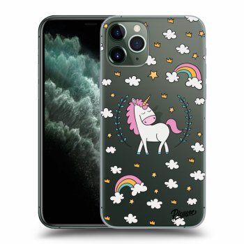 Picasee silikonska prozirna maskica za Apple iPhone 11 Pro - Unicorn star heaven