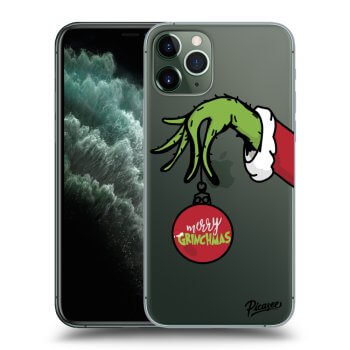 Picasee silikonska prozirna maskica za Apple iPhone 11 Pro - Grinch