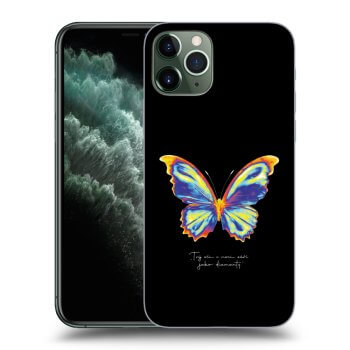 Picasee silikonska prozirna maskica za Apple iPhone 11 Pro - Diamanty Black