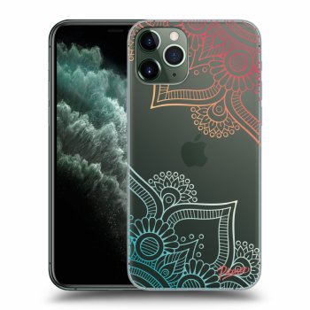 Picasee silikonska prozirna maskica za Apple iPhone 11 Pro - Flowers pattern