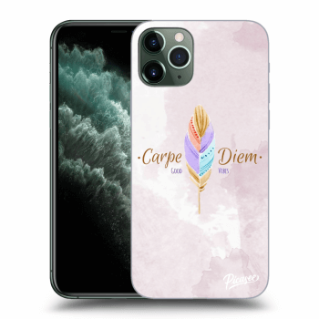 Picasee silikonska prozirna maskica za Apple iPhone 11 Pro - Carpe Diem