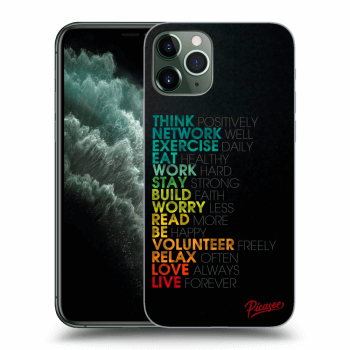 Picasee silikonska prozirna maskica za Apple iPhone 11 Pro - Motto life