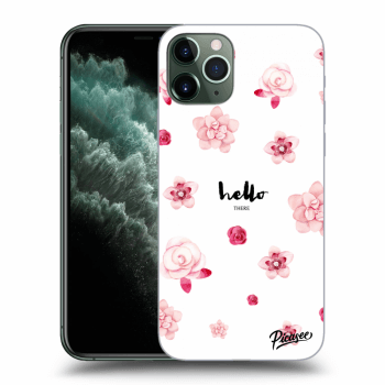 Picasee silikonska prozirna maskica za Apple iPhone 11 Pro - Hello there