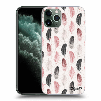 Picasee silikonska prozirna maskica za Apple iPhone 11 Pro - Feather 2
