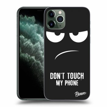 Picasee crna silikonska maskica za Apple iPhone 11 Pro - Don't Touch My Phone