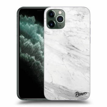 Picasee silikonska prozirna maskica za Apple iPhone 11 Pro - White marble