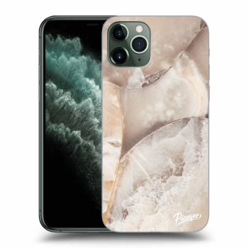 Picasee silikonska prozirna maskica za Apple iPhone 11 Pro - Cream marble