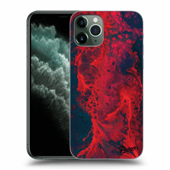 Picasee silikonska prozirna maskica za Apple iPhone 11 Pro - Organic red