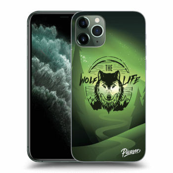 Picasee silikonska prozirna maskica za Apple iPhone 11 Pro - Wolf life