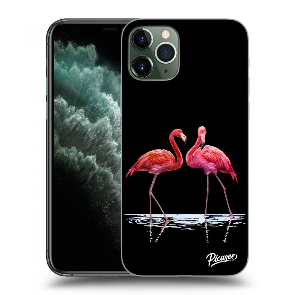 Picasee ULTIMATE CASE MagSafe za Apple iPhone 11 Pro Max - Flamingos couple