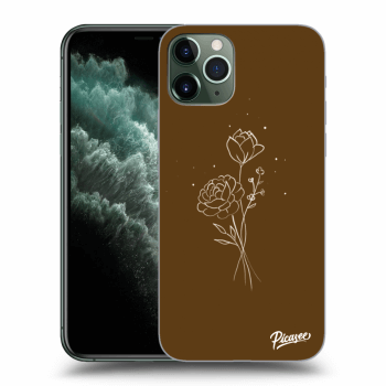 Picasee ULTIMATE CASE MagSafe za Apple iPhone 11 Pro Max - Brown flowers