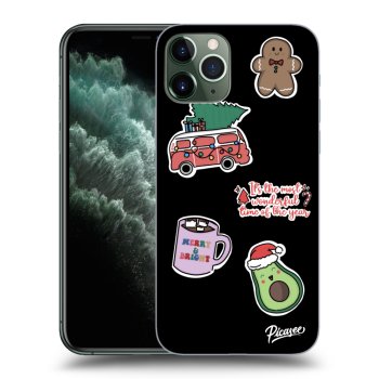 Maskica za Apple iPhone 11 Pro Max - Christmas Stickers