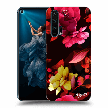 Picasee silikonska prozirna maskica za Honor 20 Pro - Dark Peonny