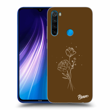 Picasee ULTIMATE CASE za Xiaomi Redmi Note 8 - Brown flowers