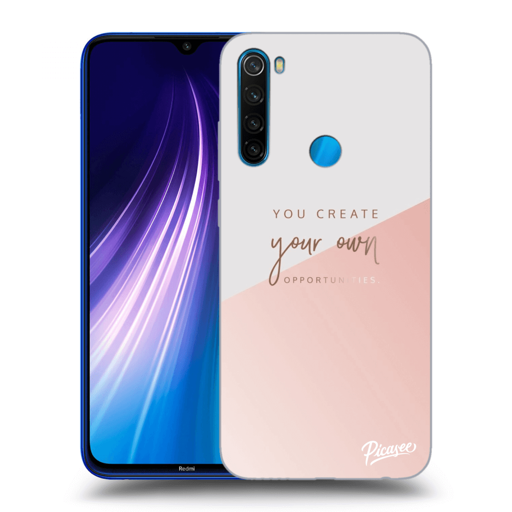 Picasee crna silikonska maskica za Xiaomi Redmi Note 8 - You create your own opportunities
