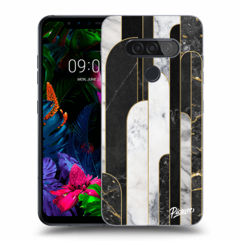 Maskica za LG G8s ThinQ - Black & White tile