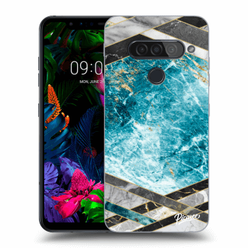 Maskica za LG G8s ThinQ - Blue geometry