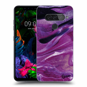 Maskica za LG G8s ThinQ - Purple glitter