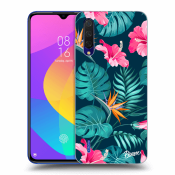 Maskica za Xiaomi Mi 9 Lite - Pink Monstera