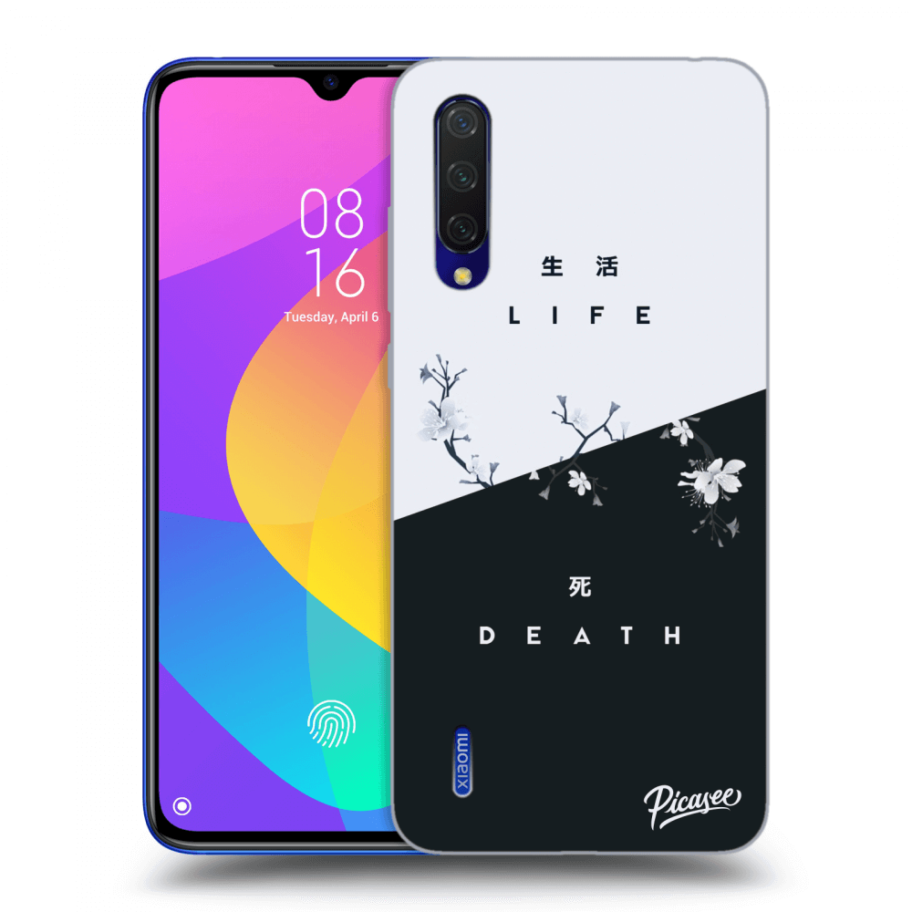 Picasee crna silikonska maskica za Xiaomi Mi 9 Lite - Life - Death