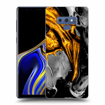 Picasee crna silikonska maskica za Samsung Galaxy Note 9 N960F - Black Gold