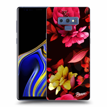 Picasee crna silikonska maskica za Samsung Galaxy Note 9 N960F - Dark Peonny