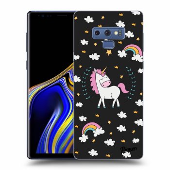 Picasee crna silikonska maskica za Samsung Galaxy Note 9 N960F - Unicorn star heaven