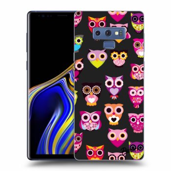 Picasee crna silikonska maskica za Samsung Galaxy Note 9 N960F - Owls