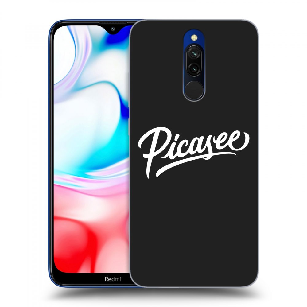 Picasee crna silikonska maskica za Xiaomi Redmi 8 - Picasee - White