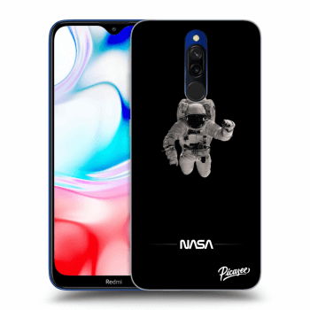 Picasee crna silikonska maskica za Xiaomi Redmi 8 - Astronaut Minimal