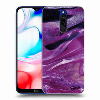 Maskica za Xiaomi Redmi 8 - Purple glitter