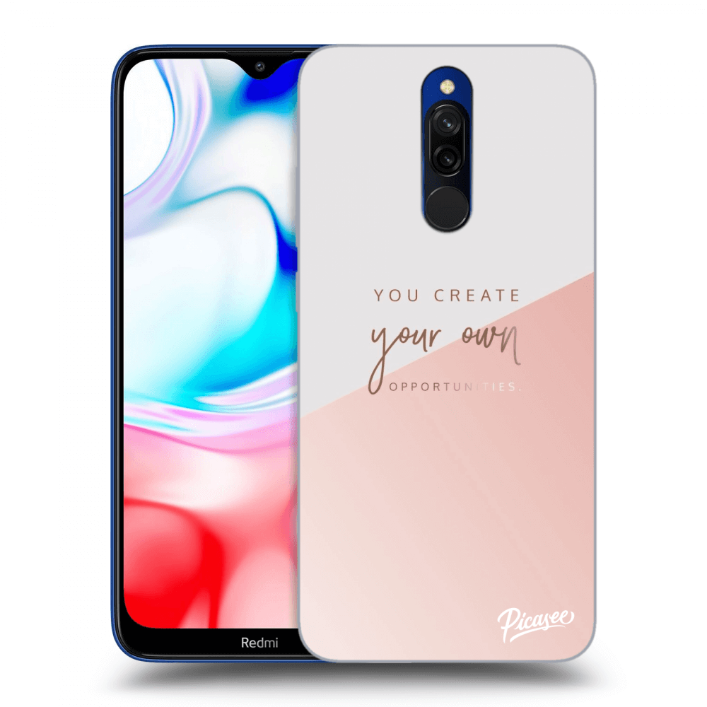 Picasee crna silikonska maskica za Xiaomi Redmi 8 - You create your own opportunities