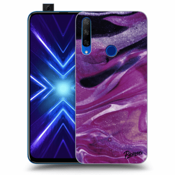 Maskica za Honor 9X - Purple glitter