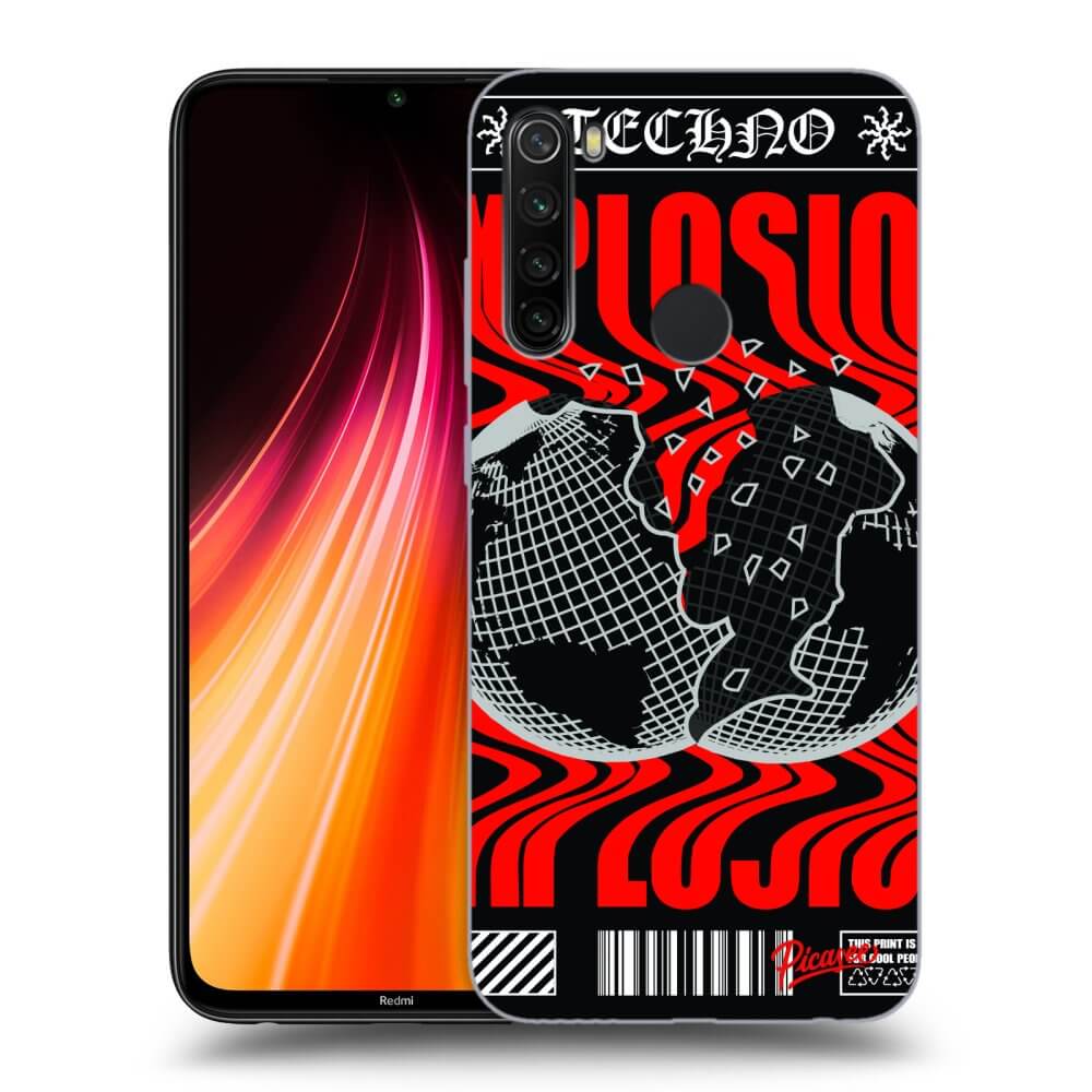 Picasee crna silikonska maskica za Xiaomi Redmi Note 8T - EXPLOSION