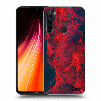 Picasee crna silikonska maskica za Xiaomi Redmi Note 8T - Organic red