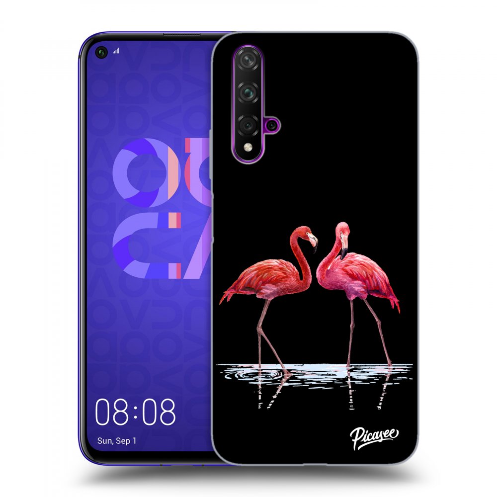 Picasee ULTIMATE CASE za Huawei Nova 5T - Flamingos couple