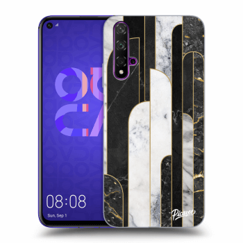 Maskica za Huawei Nova 5T - Black & White tile